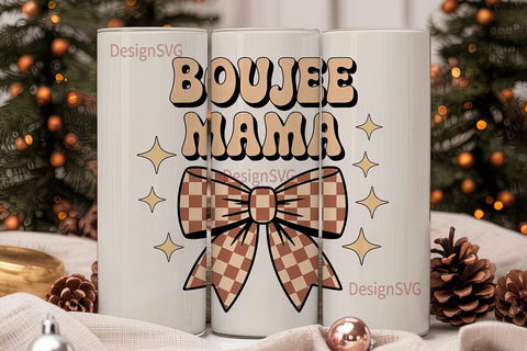 Boujee Mama 20oz Tumbler Wrap Sublimation DesignSVG 
