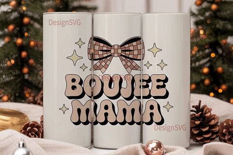 Boujee Mama 20oz Tumbler Wrap Sublimation DesignSVG 