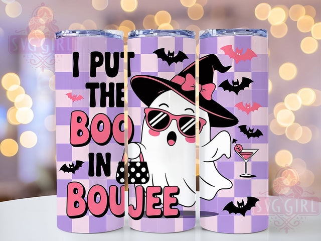 Boujee Sassy Ghost Halloween Tumbler Wrap, Boo In Boujee Wrap, Halloween 20Oz Design, Sassy Ghost Cup, Funny Halloween Drinkware, Boujee Spooky Tumbler, Glam Ghost Mug Design Sublimation SvggirlplusArt 