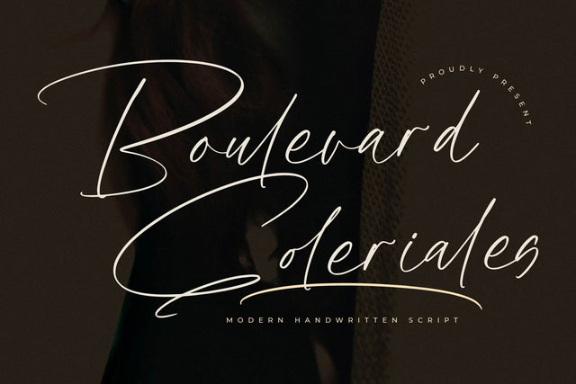 Boulevard Goleriales - Modern Handwritten Script Font Letterena Studios 