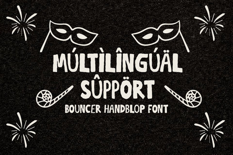 Bouncer Handblop Font Youngtype 