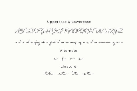 Bountelan - Script Monoline Font Font twinletter 