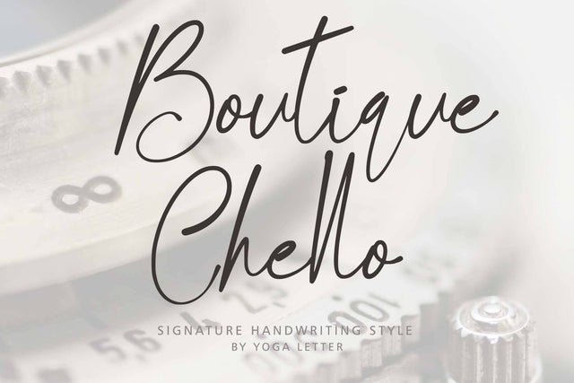 Boutique Chello Font Prasetya Letter 