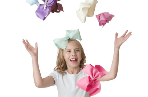 Boutique Solid Hair Bows Bows ARB Blanks 