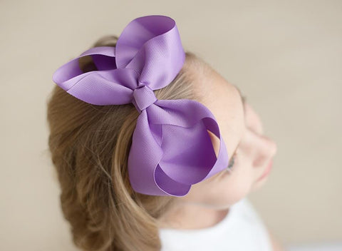 Boutique Solid Hair Bows Bows ARB Blanks Paisley 6" 