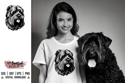 Bouvier des Flandres side, SVG file SVG Boertiek 