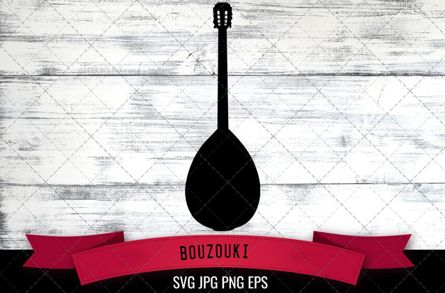 Bouzouki SVG, Musical Instrument SVG SVG Loveleen Kaur 