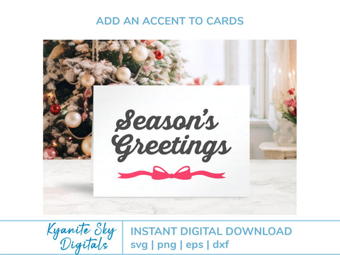 Bow Borders Dividers SVG Bundle cute ribbon borders with bows SVG Kyanite Sky Digitals 