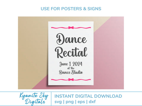 Bow Borders Dividers SVG Bundle cute ribbon borders with bows SVG Kyanite Sky Digitals 