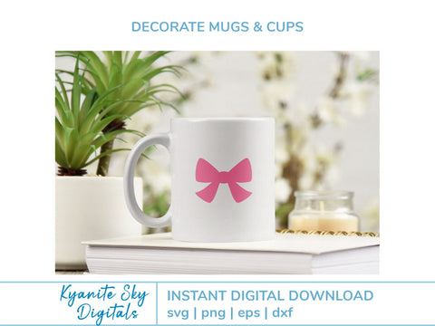 Bow Borders Dividers SVG Bundle cute ribbon borders with bows SVG Kyanite Sky Digitals 