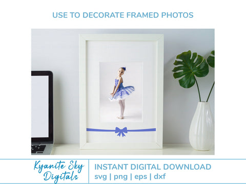 Bow Borders Dividers SVG Bundle cute ribbon borders with bows SVG Kyanite Sky Digitals 