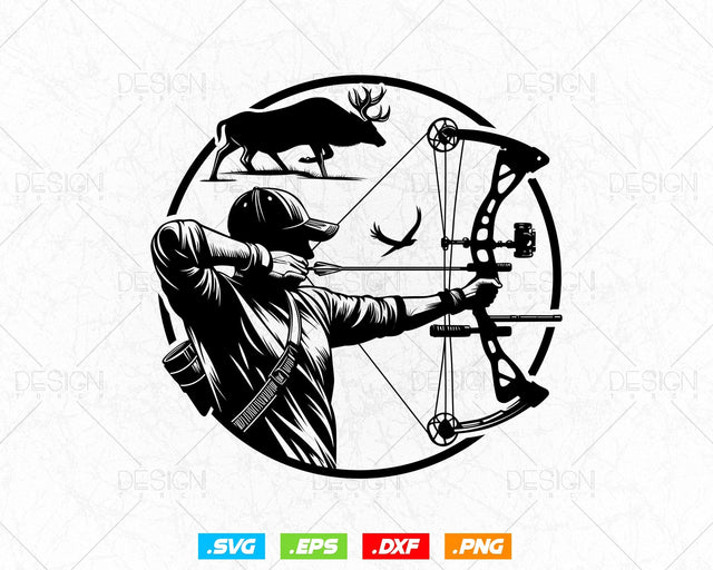 Bow Hunting Svg,Bow Hunter Svg,Hunting Svg,Deer Hunting Svg,Deer Hunter Svg,Hunting Shirt,Hunting Clipart,Bow Hunting Png,Bow Hunter Png,Hunting Png,Deer Hunting Png,Hunting Dxf File,father's day SVG DesignDestine 