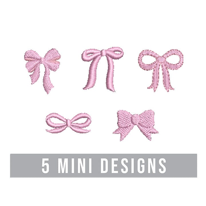 Bow Mini Embroidery Design Bundle Embroidery/Applique DESIGNS Creatively Embroidery 