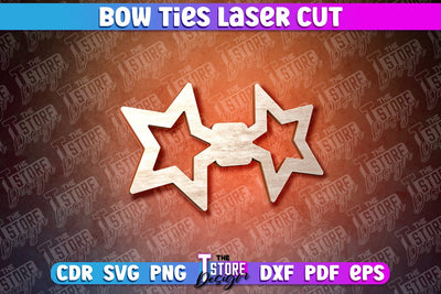 Bow Ties Laser Cut | Laser Cut Design | CNC files SVG The T Store Design 