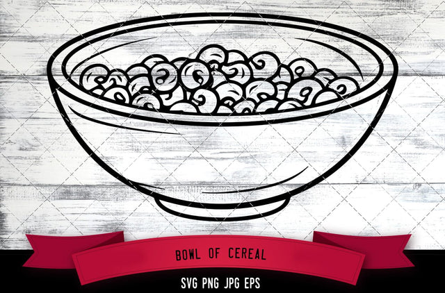 Bowl of Cereal SVG, Breakfast SVG SVG Loveleen Kaur 