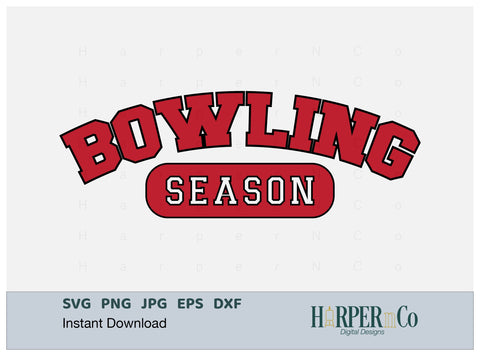 Bowling Season Laser SVG EPS Cut File SVG HarperNCo 