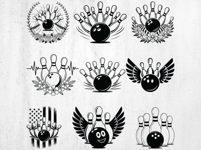 Bowling SVG Bundle, Bowling Team Svg, Sports Svg SVG Creativeart88 