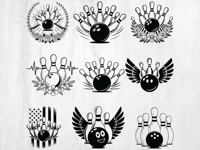 Bowling SVG Bundle, Bowling Team Svg, Sports Svg SVG Creativeart88 