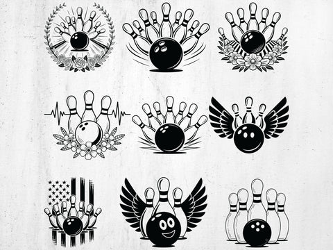 Bowling SVG Bundle, Bowling Team Svg, Sports Svg SVG Creativeart88 
