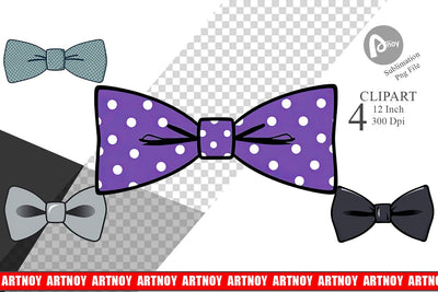 Bowtie Clipart Sublimation artnoy 