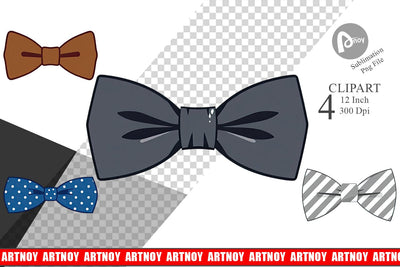 Bowtie Clipart Sublimation artnoy 