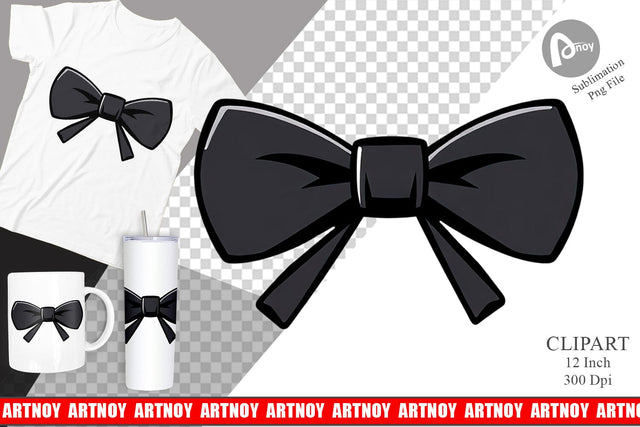 Bowtie Clipart Sublimation artnoy 