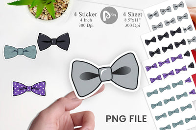 Bowtie Sticker Sublimation artnoy 