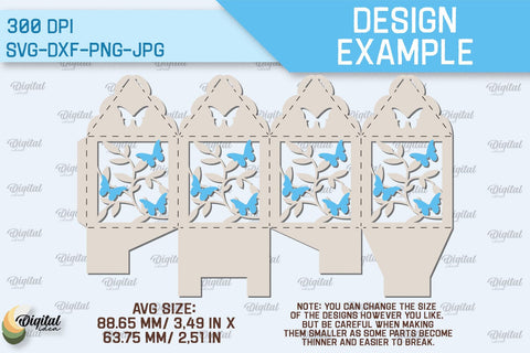 Box Paper Cut. 3D Gift Box SVG. Favor Box Paper Cut 3D Paper Evgenyia Guschina 