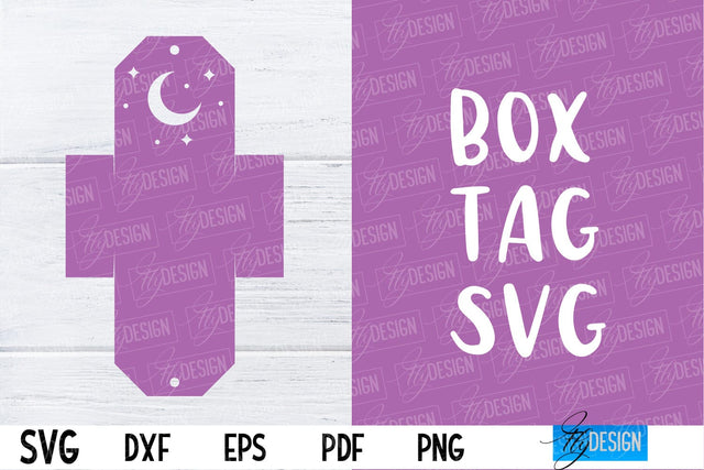 Box Tag SVG | Paper Cut Design | SVG File SVG Fly Design 