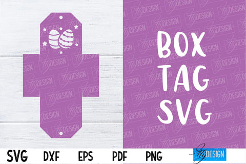 Box Tag SVG | Paper Cut Design | SVG File SVG Fly Design 