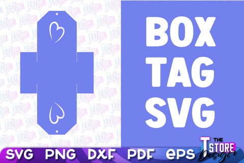 Box Tag SVG | Paper Cut Design | SVG File SVG The T Store Design 