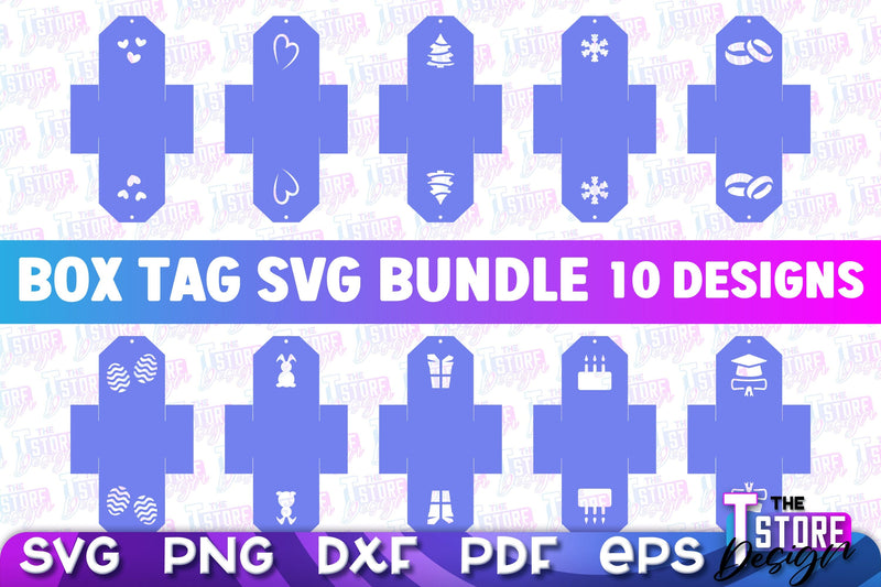 Box Tag SVG | Paper Cut Design | SVG File - So Fontsy