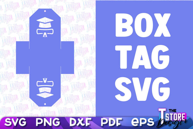 Box Tag SVG | Paper Cut Design | SVG File SVG The T Store Design 