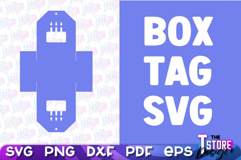 Box Tag SVG | Paper Cut Design | SVG File SVG The T Store Design 