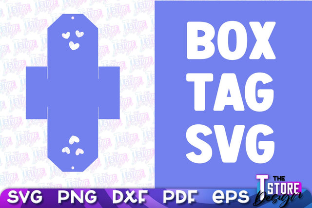 Box Tag SVG | Paper Cut Design | SVG File SVG The T Store Design 