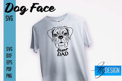 Boxer Dad SVG Design | Dog Mom SVG | SVG File | Print Design SVG Fly Design 