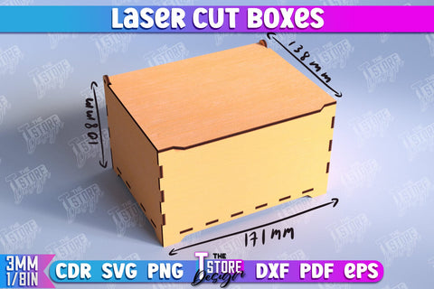 Boxes Laser Cut Bundle | Jewelry Boxes | Storage Boxes | Gift Boxes | Organizers | CNC Files SVG The T Store Design 