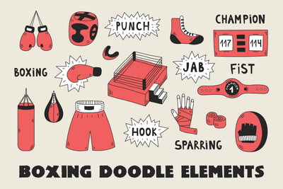 Boxing Doodle Elements Sublimation Rin Green 