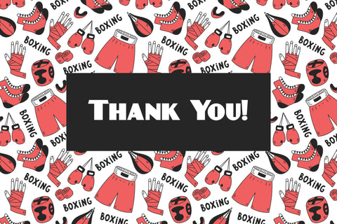 Boxing Doodle Seamless Pattern Digital Pattern Rin Green 