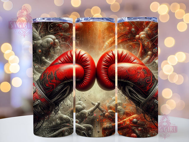 Boxing Gloves 20oz Tumbler Wrap Sublimation Design, Straight Tapered Tumbler Wrap, Boxing Tumbler Png, Instant Digital Download Sublimation SvggirlplusArt 
