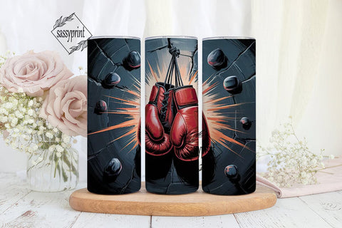 Boxing Gloves 20oz Tumbler Wrap Sublimation sassyprint 