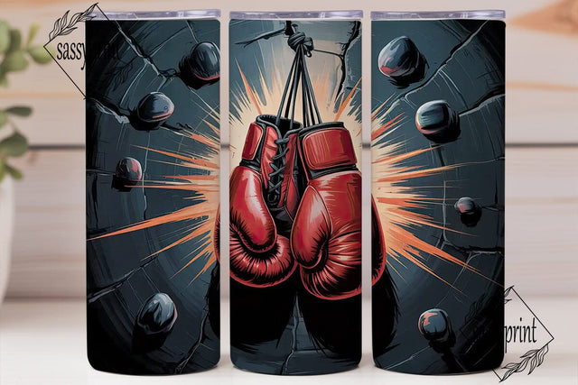 Boxing Gloves 20oz Tumbler Wrap Sublimation sassyprint 