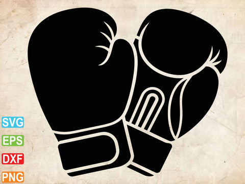 Boxing Gloves SVG, Boxer Silhouette, Boxing Clipart SVG Creativeart88 