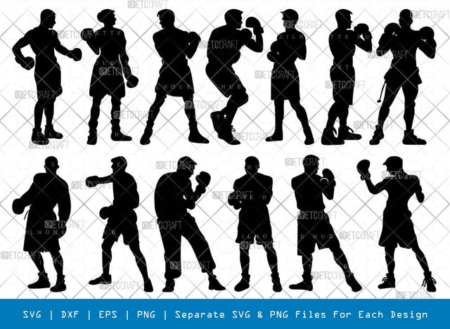 Boxing Player Svg Cricut Cut Files Png Bundle, SB01134 SVG ETC Craft 