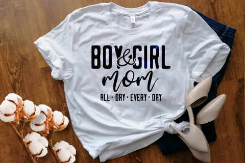 Boy And Girl Mom Svg Png Files, Mothers Day Svg, Mom Of Both Svg, Mom Life Svg, Boy Mama Svg, Girl Mom Svg, Mom Mode Svg, blessed mama svg SVG DesignDestine 