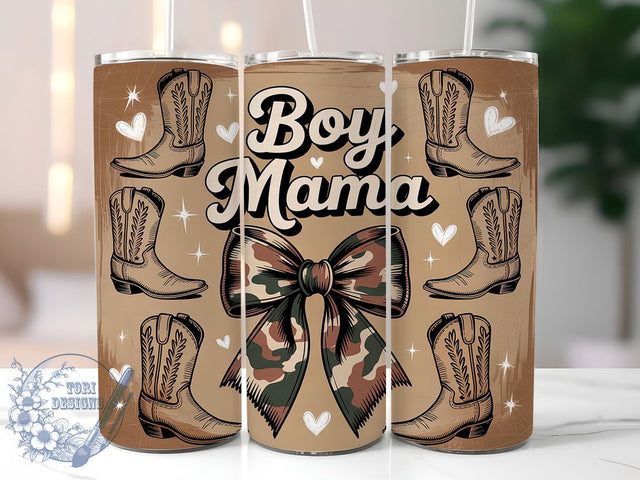 Boy Mama Camo 20oz Tumbler Wrap, Coquette Camo Wrap, Camo Tumbler Sublimation, Bottomland Camo Wrap, 20oz Tumbler Design, Bow Tumbler Wrap, Country Mom Tumbler Sublimation ToriDesigns 
