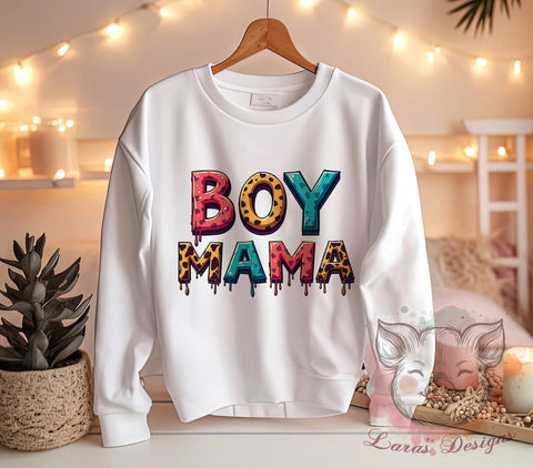 Boy Mama, Cowhide PNG, Mama Sublimation, Western Mama, Rustic Decor, Digital Download, Cow Print Art, Cute Mama Design Sublimation Lara' s Designs 