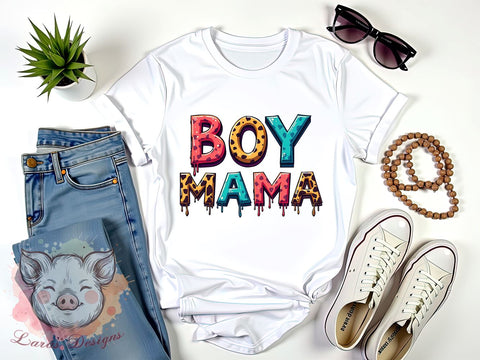 Boy Mama, Cowhide PNG, Mama Sublimation, Western Mama, Rustic Decor, Digital Download, Cow Print Art, Cute Mama Design Sublimation Lara' s Designs 