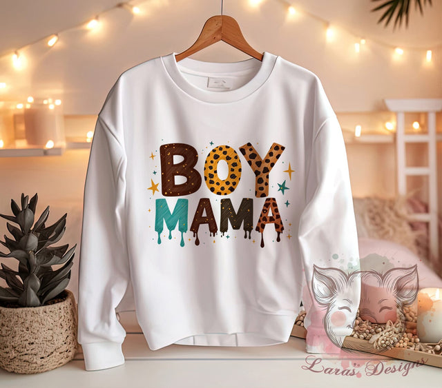 Boy Mama, Cowhide PNG, Mama Sublimation, Western Mama, Rustic Decor, Digital Download, Cow Print Art, Cute Mama Design Sublimation Lara' s Designs 