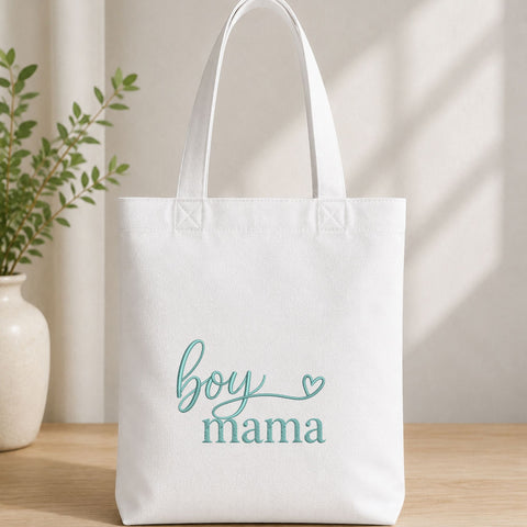Boy Mama Machine Embroidery Design – Heart Script Mom Embroidery File Embroidery/Applique DESIGNS PatternFeed8 